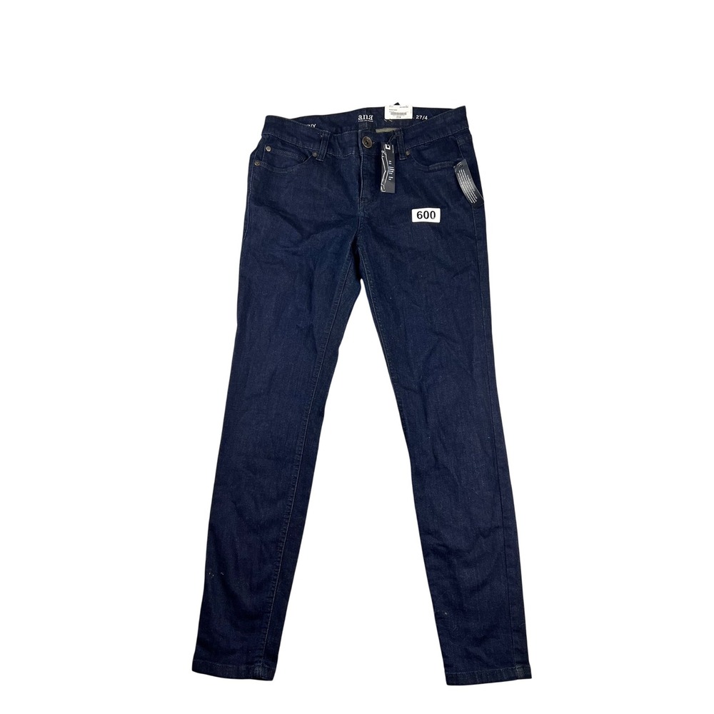ANA Skinny Jeans Womens Size 27/4 Dark Wash Denim Stretch New with Tags